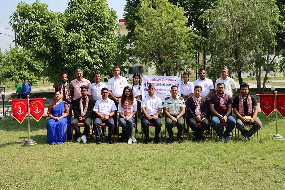 Coca-Cola Beverages Nepal hands over drinking water solution to Sainik Awasiya Mahavidyala