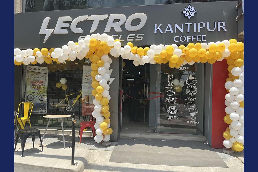 Nimbus opens Lectro e-cycles showroom in partnership with Kantipur Coffee