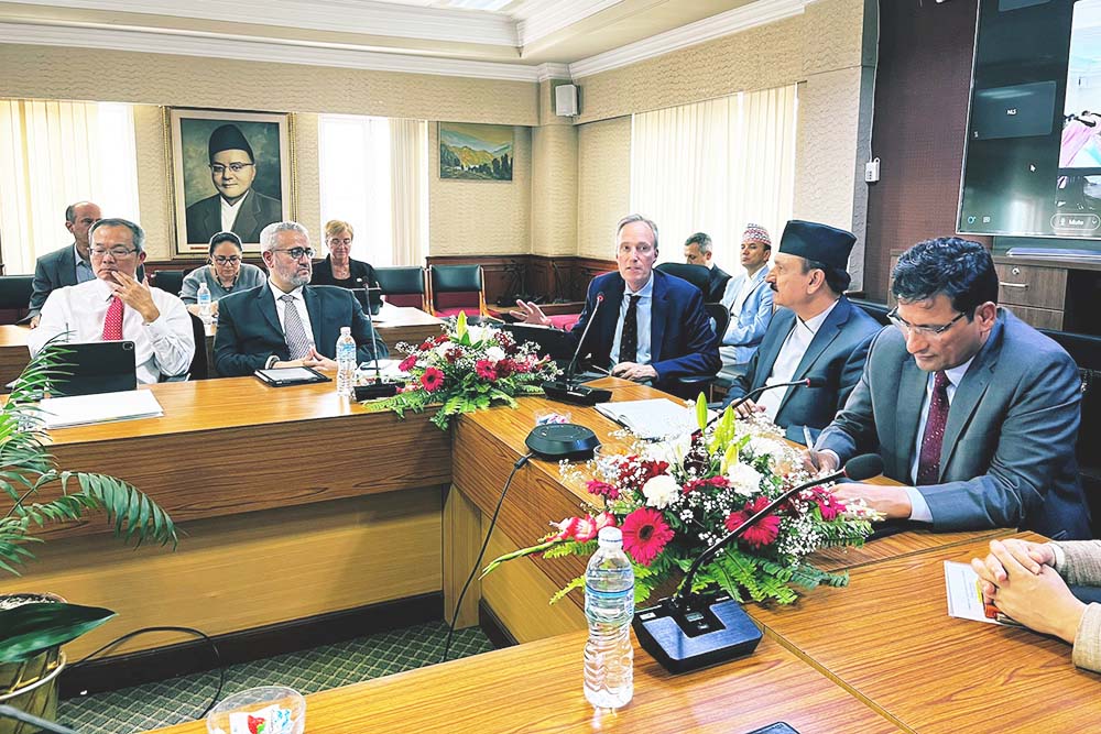 World Bank VP Martin Raiser calls on Finance Minister Mahat