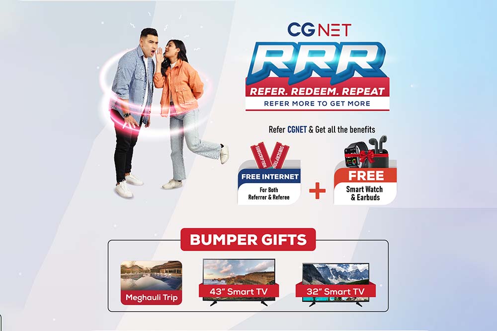 CGNET starts RRR campaign, promises rewards, 1-month free internet to referrer, referee