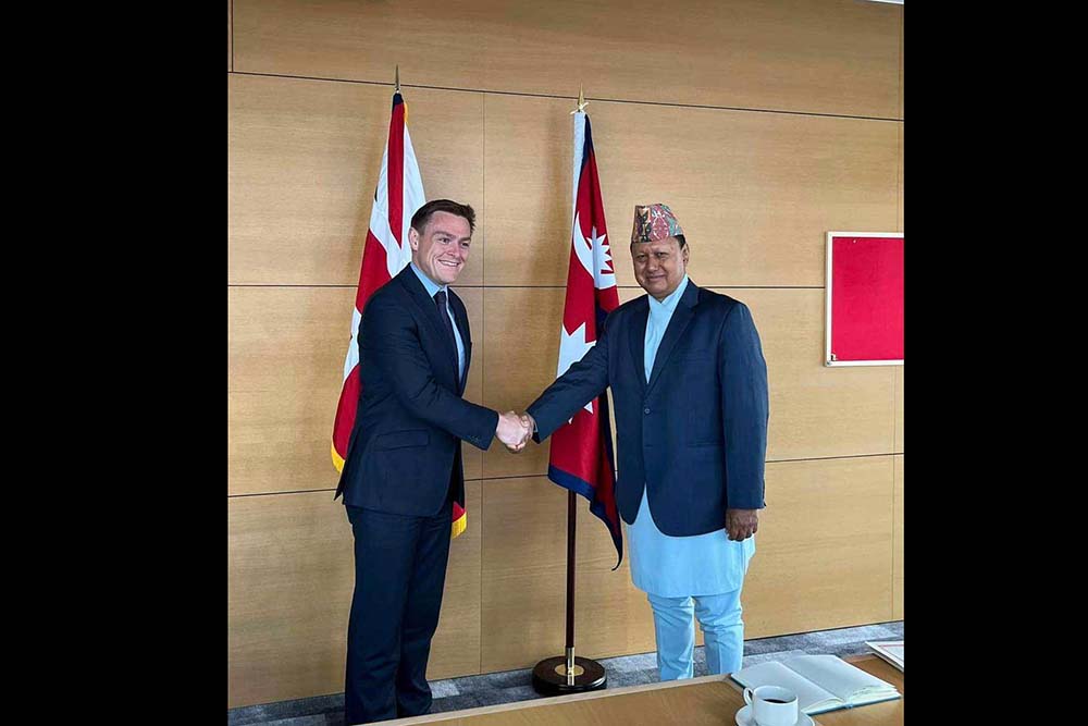 Minister Basnet visits Health Ministry in London, inquires about transfer process of nurses from Nepal