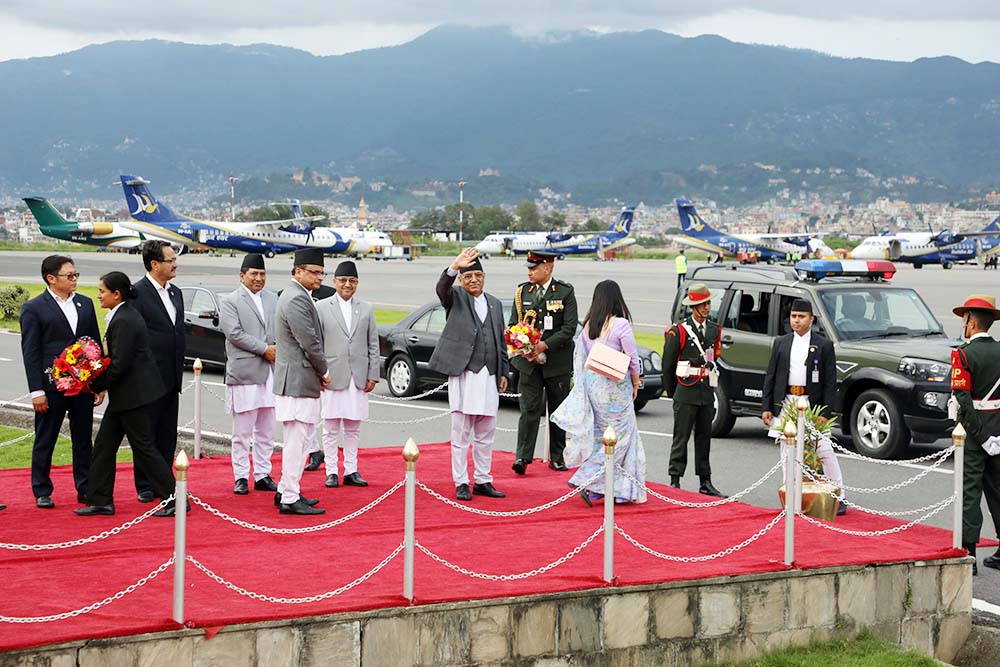 PM Dahal leaves for Italy to attend UNFSS+2