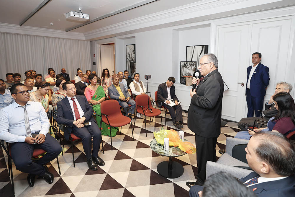 NRNA Italy chapter holds reception for Prime Minister Dahal in Rome