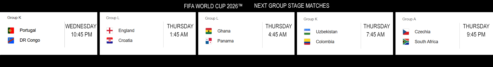 Wednesday, June 17 Wcup