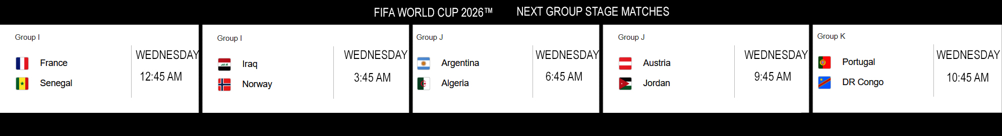 Wednesday, June 17 Wcup