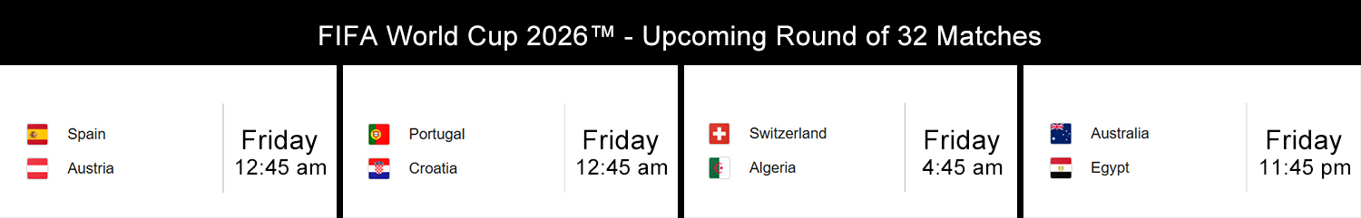 Saturday, June 20 matches
