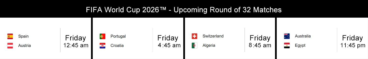 Saturday, June 20 matches