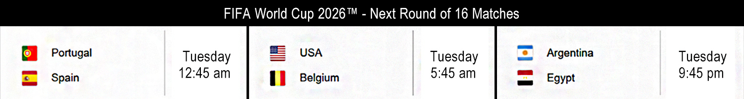 Saturday, June 20 matches