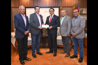 Aloft by Marriott Kathmandu Thamel donates Rs 1.5m for flood relief