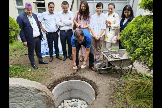 Bottlers Nepal, CIUD launch 'Artificial Groundwater Recharge Project' at Civil Service Hospital