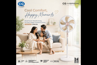 CG launches new Meridia stand fan amid summer heat