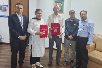 CIT, Tamakoshi Rural Municipality sign MoU to operate Citizen Pension Scheme
