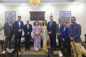 CNI holds discussions with FM Rana, Chief Secy Aryal on economic diplomacy