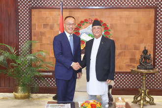 CIDCA Chairman Chen pays courtesy call  on PM Oli