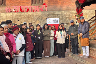 Coca-Cola, in partnership with CREASION, launches #SafaGaraun sustainability programme at Pashupatinath