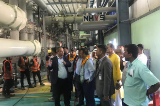 Energy Minister Khadka inspects Dhalkebar substation