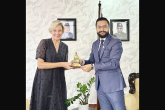 EU Ambassador Lorenzo meets Education Minister Pokharel to discuss cooperation