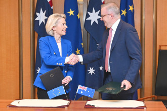 EU, Australia sign free trade pact, announce new defence partnership
