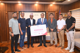 F1Soft Group donates Rs 13.5m to Prime Minister Disaster Relief Fund