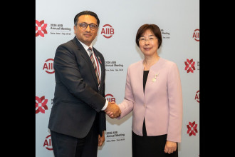 Finance Minister Wagle seeks AIIB support for post-flood reconstruction in Nepal