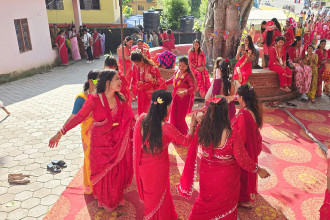 Prez Paudel urges protection, promotion of Teej festival