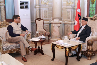 Indian Foreign Secretary pays courtesy call on PM Oli