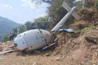 Khotang helicopter crash: Pilot immediately turns off engine after impact, survivors say