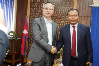 Minister Ghising, Chinese ambassador discuss road, power connectivity