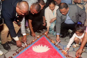 Lamp-lighting ceremony held in memory of flood and disaster victims