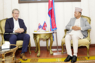 Minister Khadka, US ambassador Thompson discuss MCC project