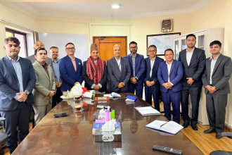 MBAN delegation calls on newly appointed SEBON chair Dr Bhatta