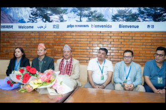 Energy Minister Khadka returns after SCO meet in China