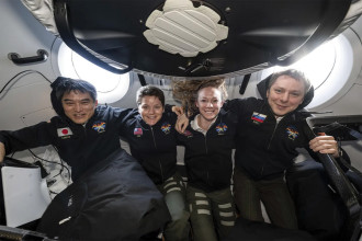 Astronauts return to Earth with SpaceX after 5 months at the International Space Station
