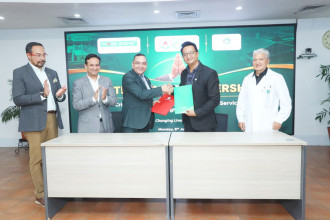 Nabil Bank signs MoU with Dhulikhel Hospital to expand critical care, rehabilitation services