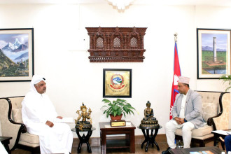 Qatari Ambassador calls on FM Khanal