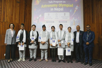Russian House in Kathmandu recognises Team Nepal for World Astronomy Olympiad