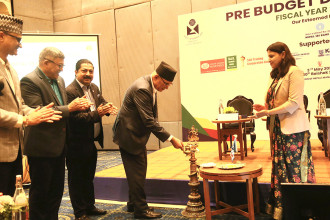 At pre-budget discussion, DPM Paudel highlights economic reforms, private sector challenges