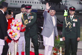 Prez Paudel welcomed at Narita as he arrives in Japan for 70th anniversary visit