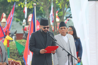 Balendra Shah takes oath as prime minister before President Paudel