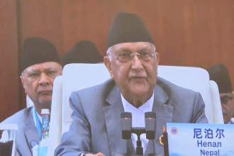 PM Oli addresses SCO summit in Tianjin