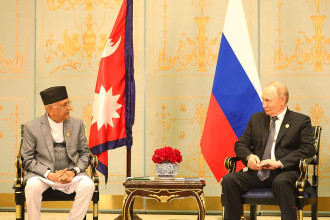 PM Oli meets Putin, pledges deeper cooperation