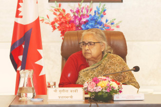 PM Karki holds telephone talks with Qatari counterpart, discuss Nepalis' security