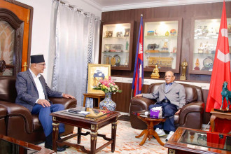 DPM Paudel and CPN (MC) Chair Dahal discuss upcoming budget