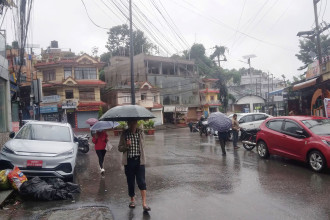 Heavy rain intensifies across western Nepal as low-pressure system moves west