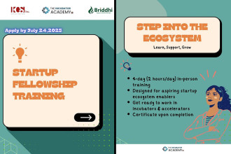 KGS Inc, Byapar Briddhi Bikalpa open applications for Startup Fellowship training