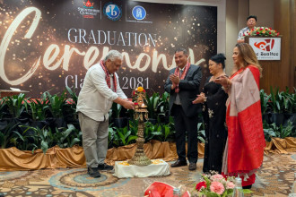 Swostishree Gurukul holds graduation ceremony for SEE, Grade 12 graduates