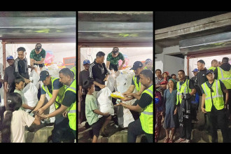 Thamel Tourism Development Council distributes relief materials to flood victims in Rasuwa