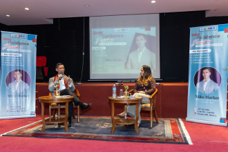 US Embassy representative Mr Mike Harker Inspires Students with Career Guidance at Swostishree Gurukul