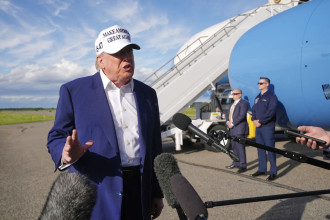Trump says he'll delay a threatened 50 pc tariff on the European Union until July