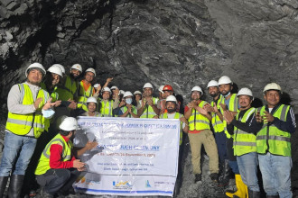 Upper Myagdi-1 Hydropower Project achieves tunnel breakthrough